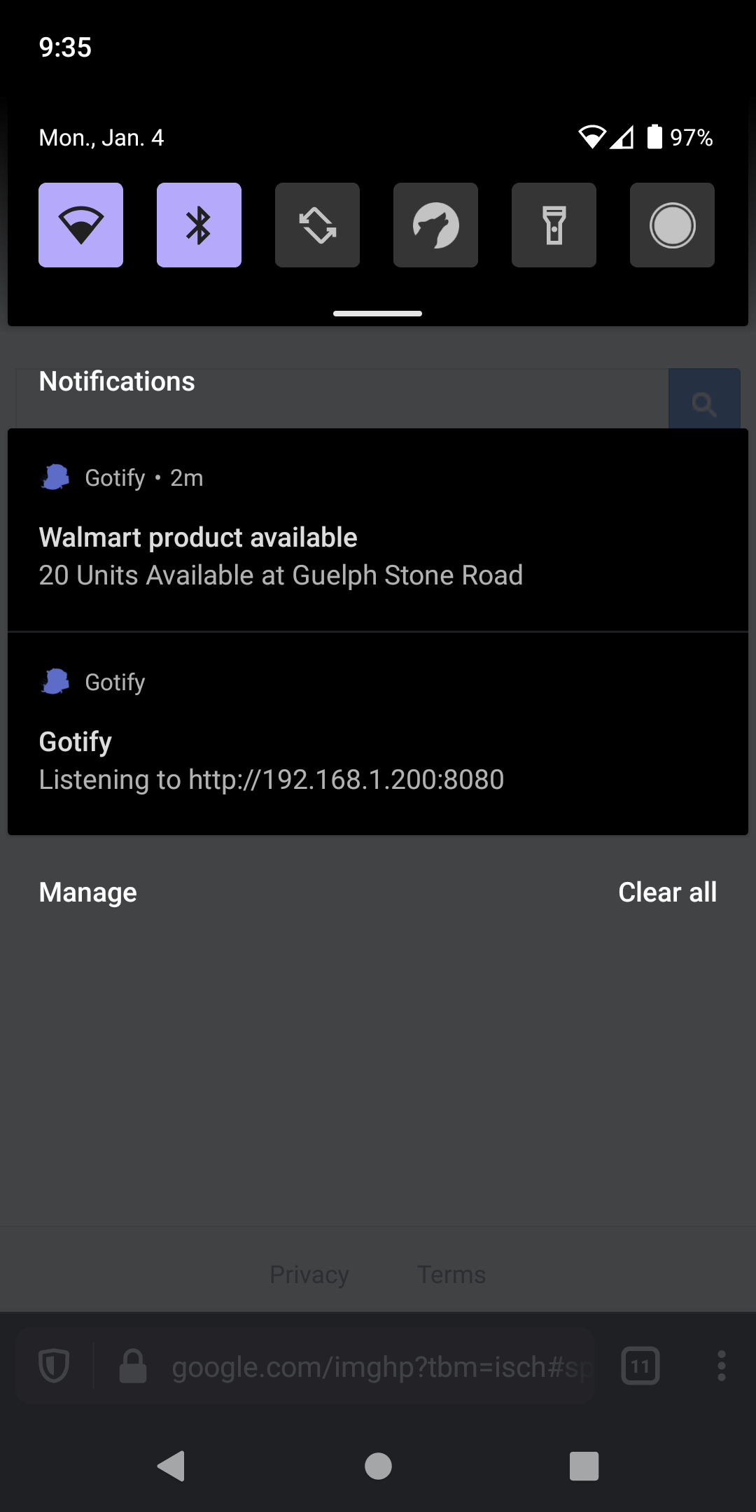 gotify notification